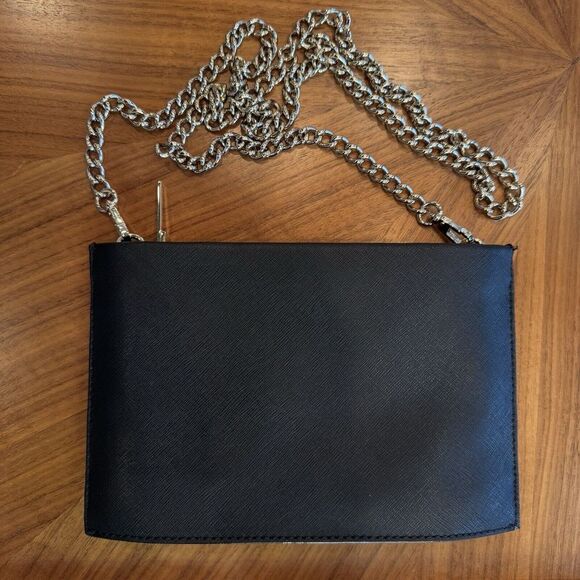 Kate Spade Saffiano Mini Sima Clutch Crossbody Purse Bag Minimal Metallic Gold - Picture 3 of 16